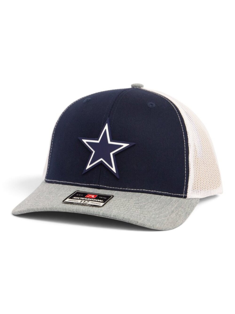 Dallas Cowboys 3D Snapback Trucker Hat- Navy/ White/ Heather Grey
